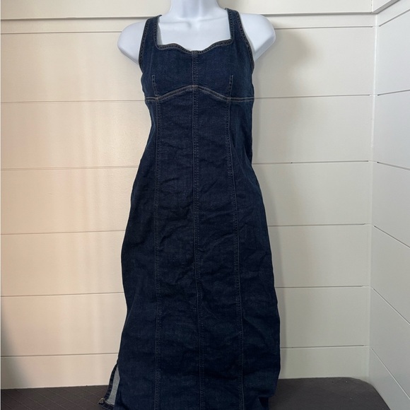 wild fable Denim - Wild Fable Dark Blue Denim Overall Dress, Women’s M